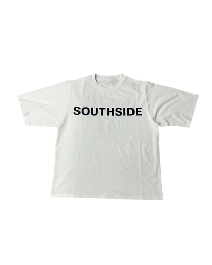 Southside Palm Tee -White
