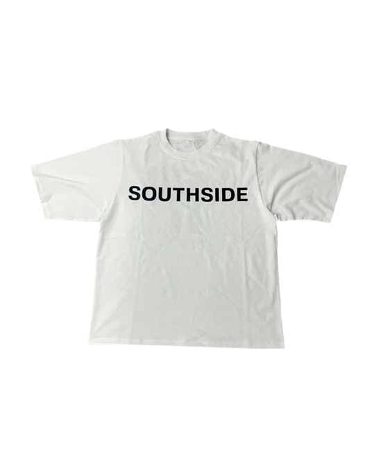 Southside Palm Tee -White