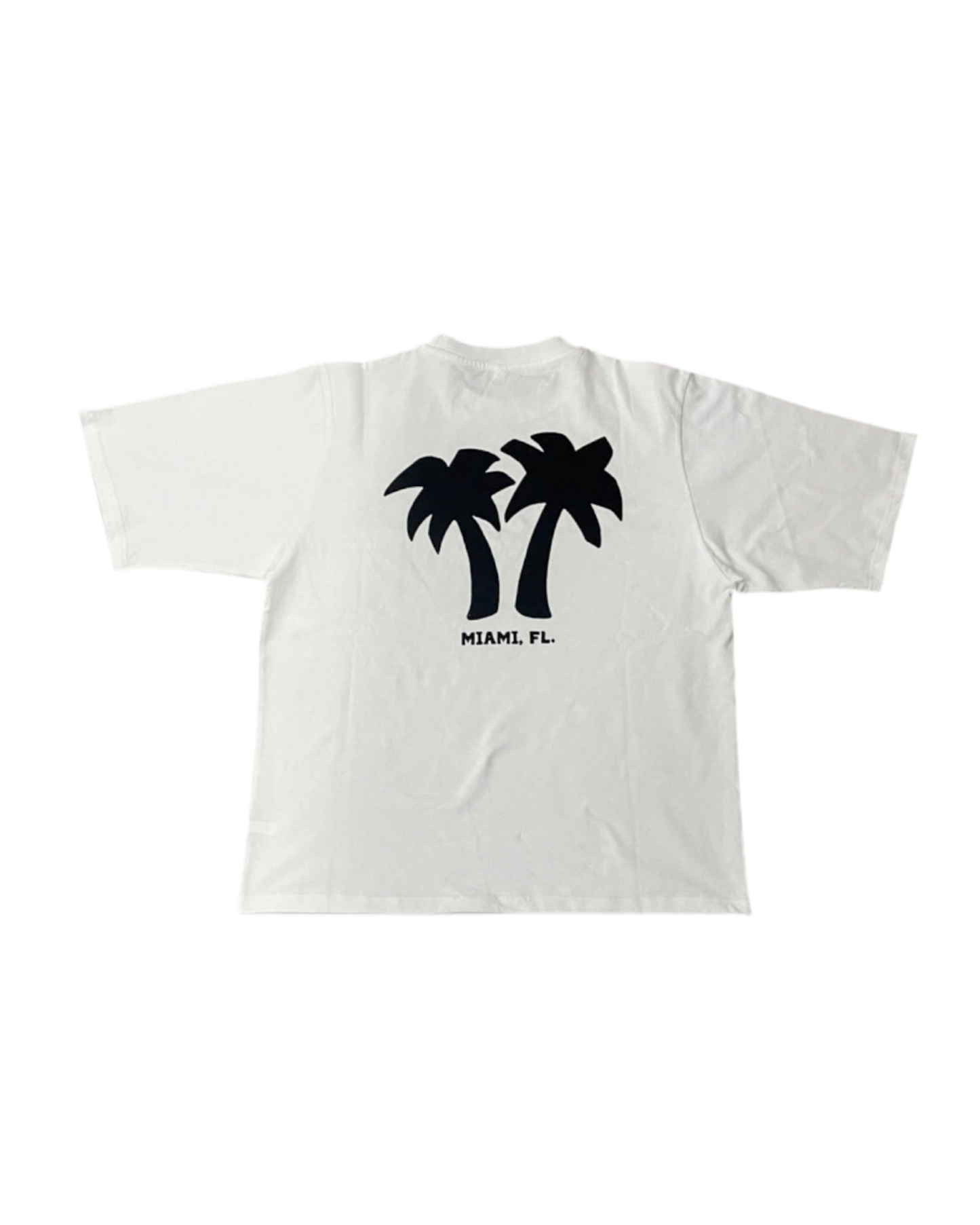 Southside Palm Tee -White